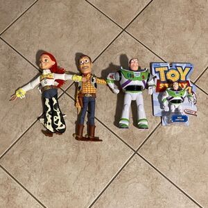 Toy Story Action Figures and Pull to Talk Plush Lot